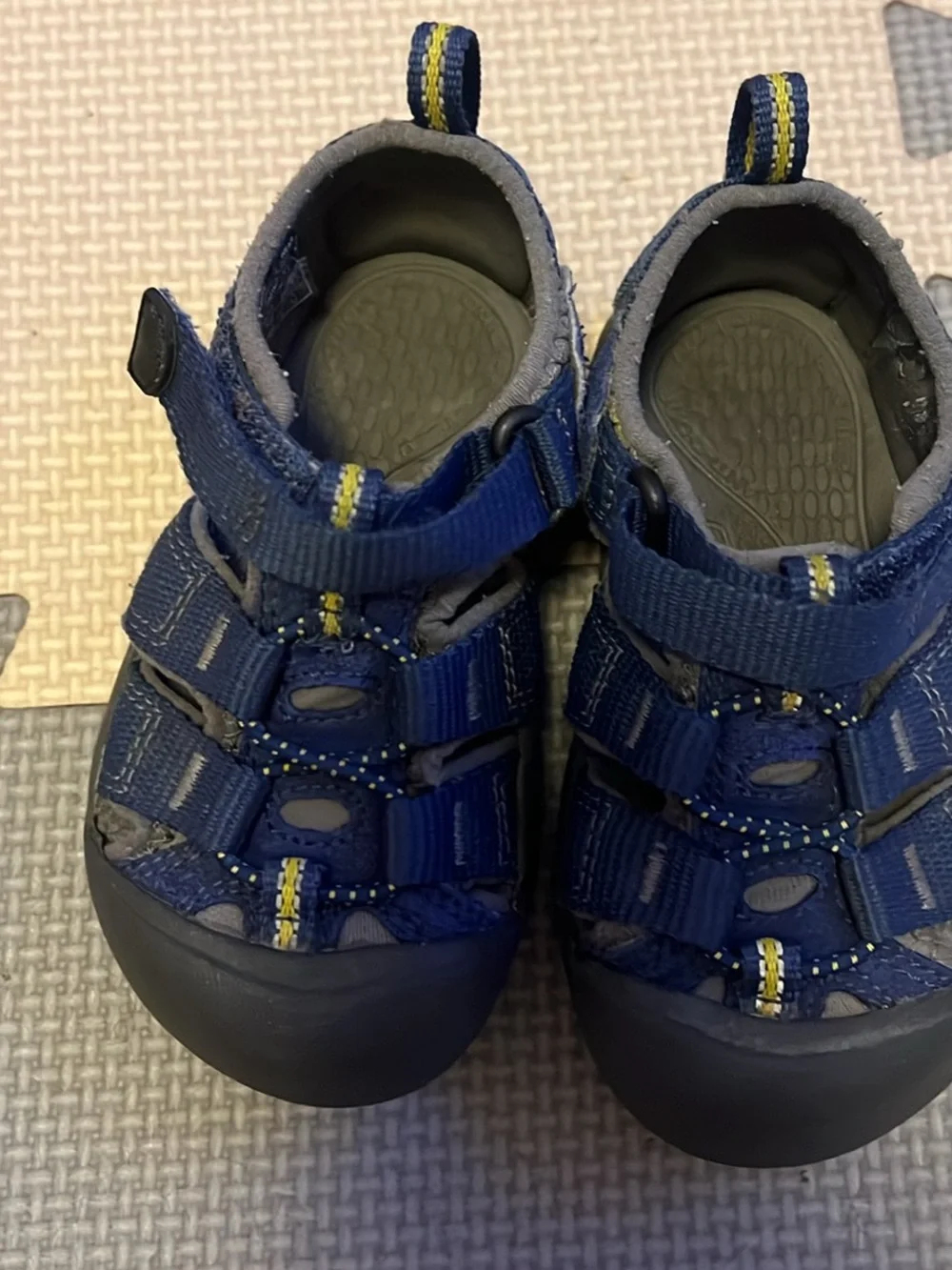 Kids Keen Navy Blue Closed-Toe Adventure Sandals